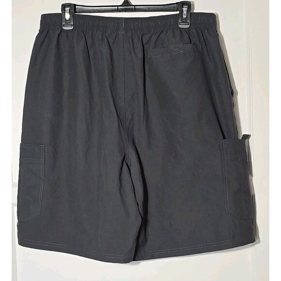 AVIA Mens Size Large Black Lightweight Cargo Hiking Athletic Performance Shorts - Picture 3 of 10